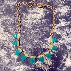 S&D Eye Candy Emerald Green + Gold  Necklace stella and dot